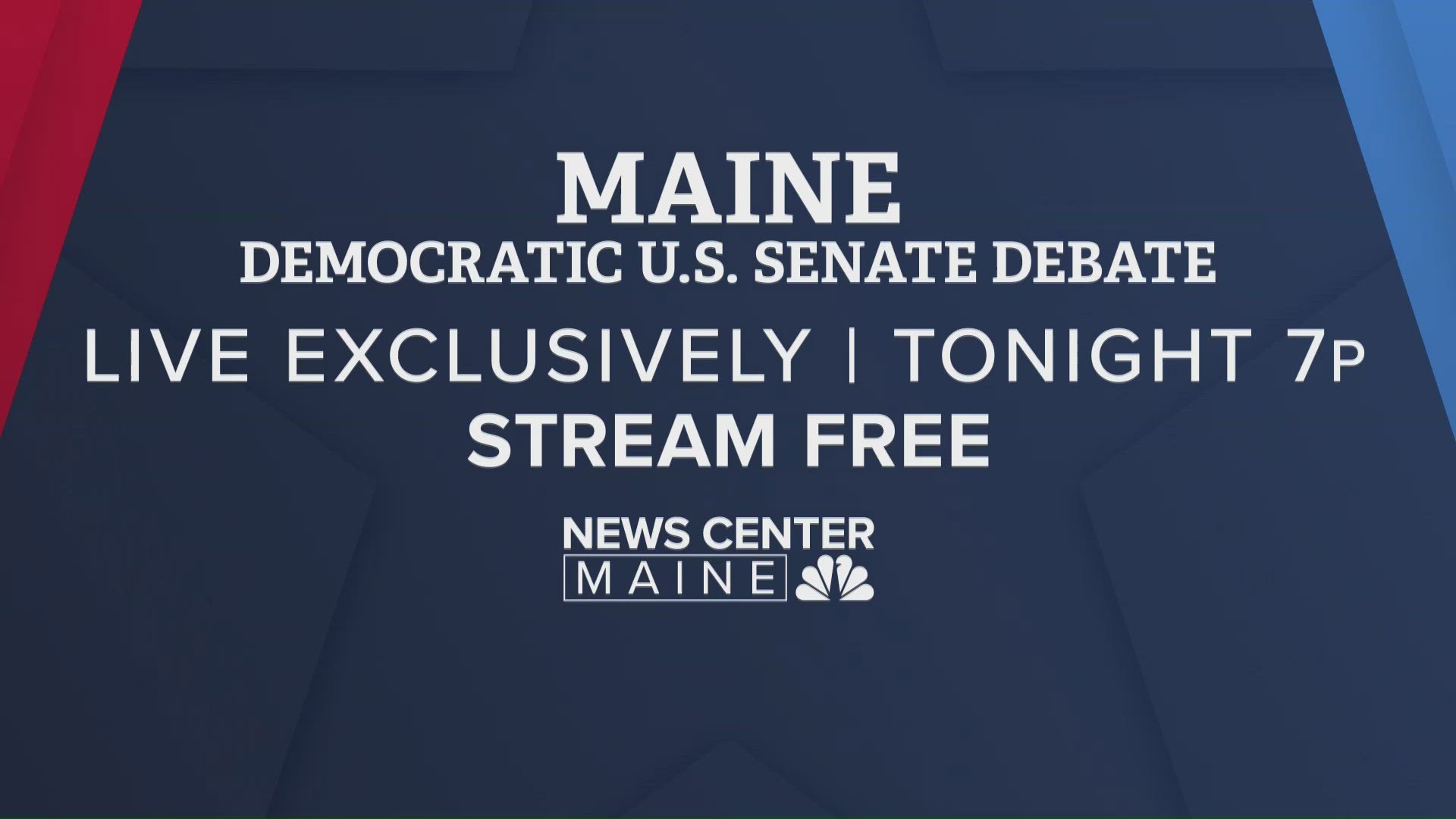 NEWS CENTER Maine to host Democratic U.S. Senate debate tonight ...