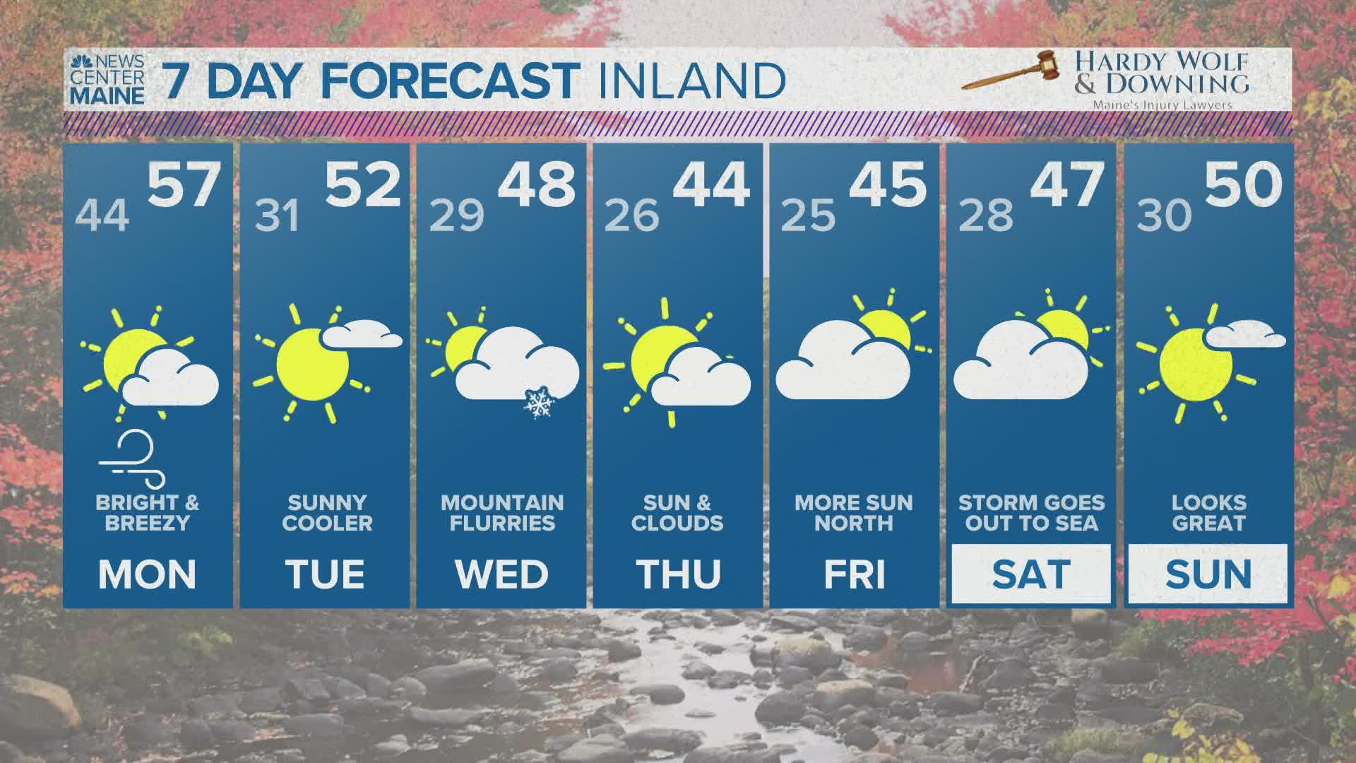 NEWS CENTER Maine Weather Video Forecast updated 10-31-21 at 6pm