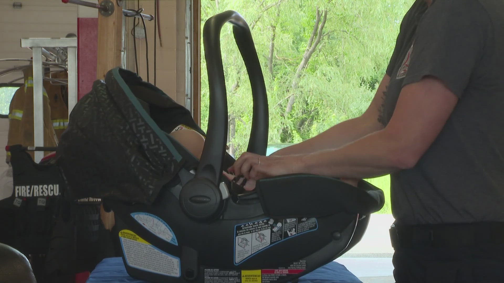 The organization holds free car seat safety checks every month.