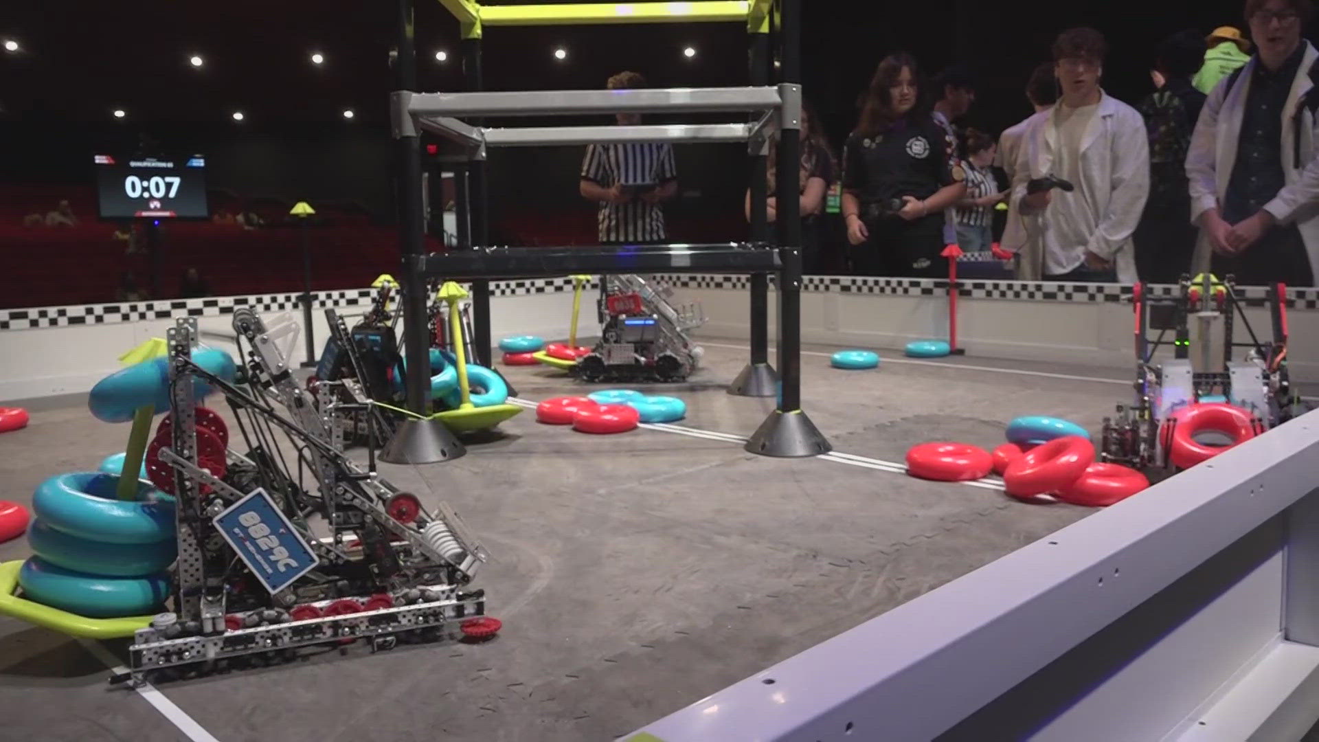 According to event organizers, the 'Lobstah Bowl' is the first VEX V5 Robotics Competition Signature Event of its kind to ever be hosted in Maine.