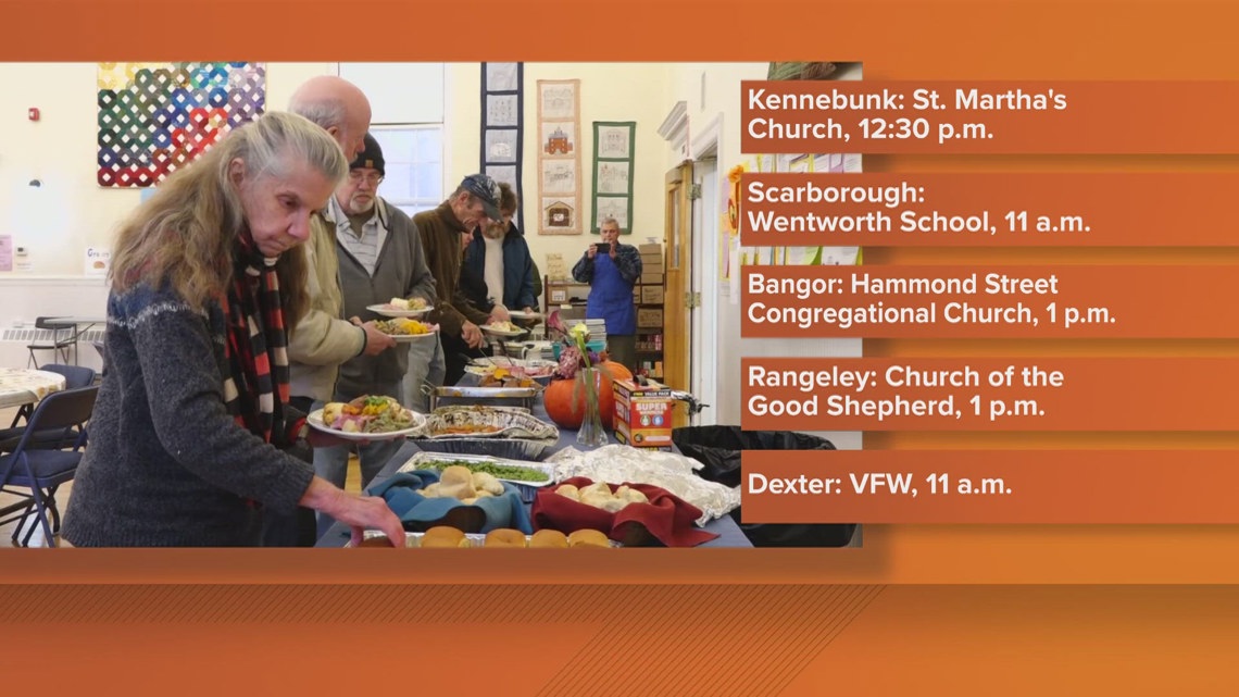 Where to get a free Thanksgiving meal in Maine