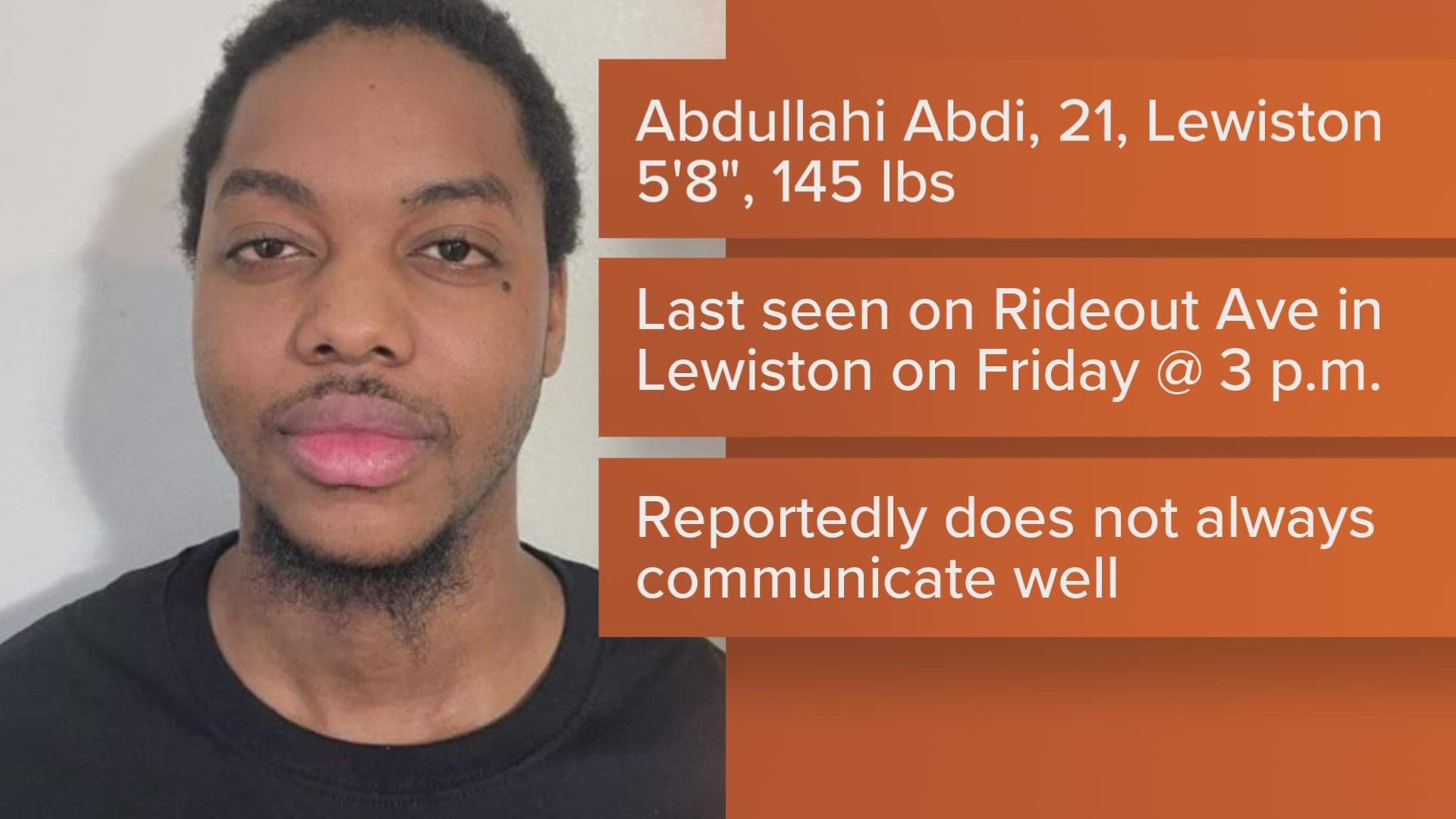 Police Searching For Missing 21 Year Old Man From Lewiston