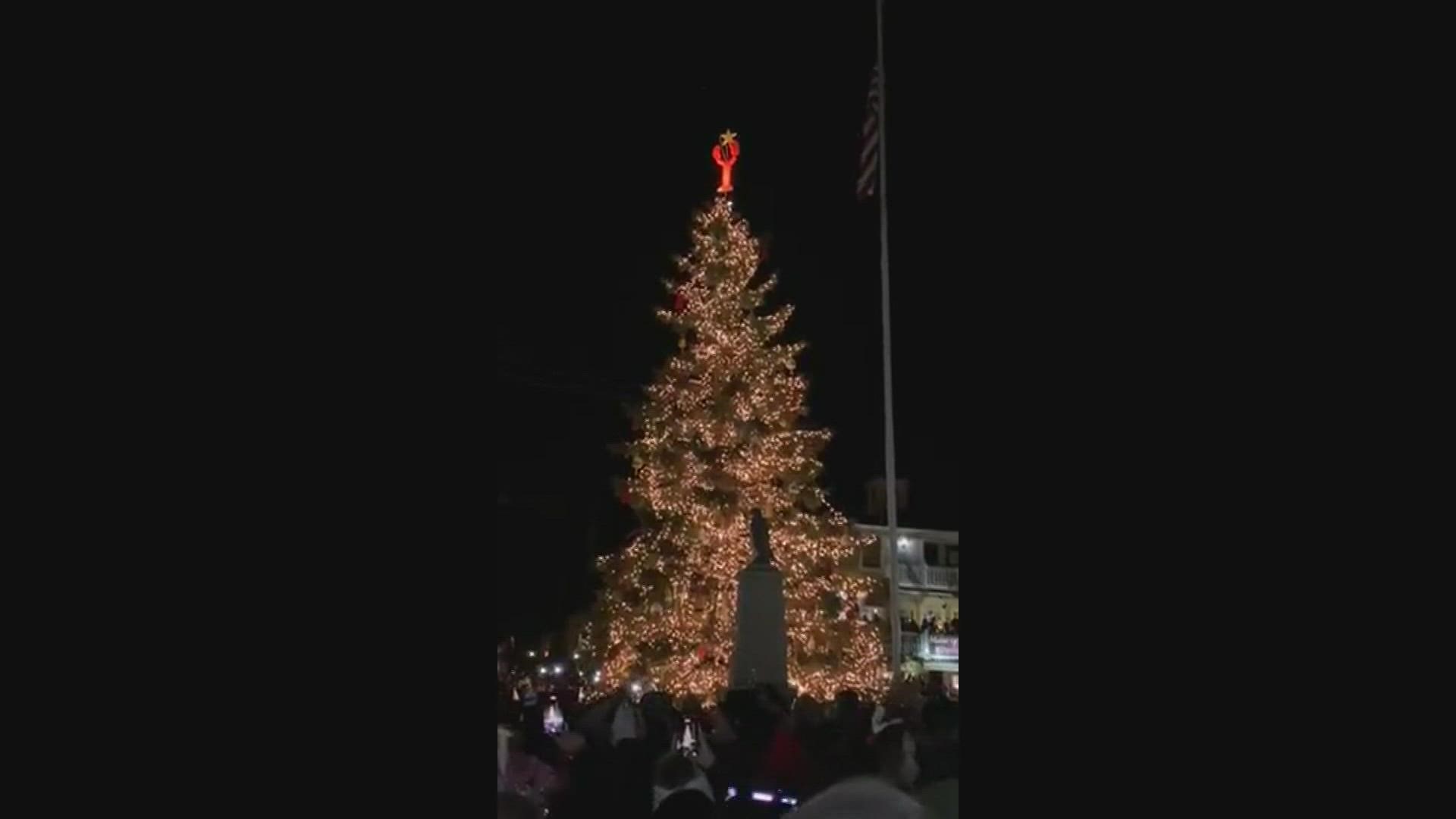 On Friday, people gathered for the 41st Christmas Prelude event and Christmas tree lighting.