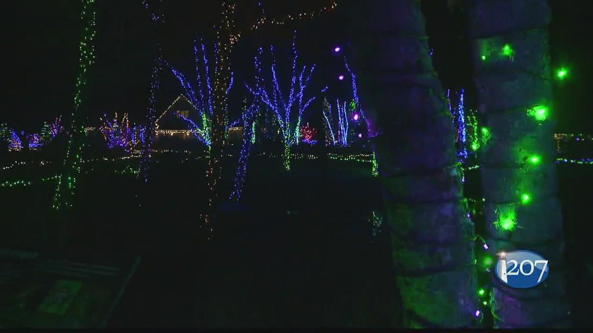 Setting up Gardens Aglow at the Coastal Maine Botanical Gardens