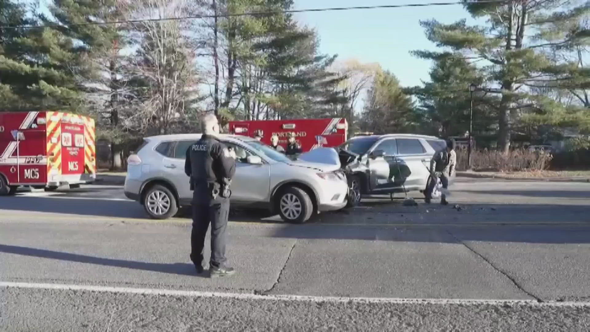 A police officer at the scene told NEWS CENTER Maine he believes the morning sun played a factor in impeding visibility.