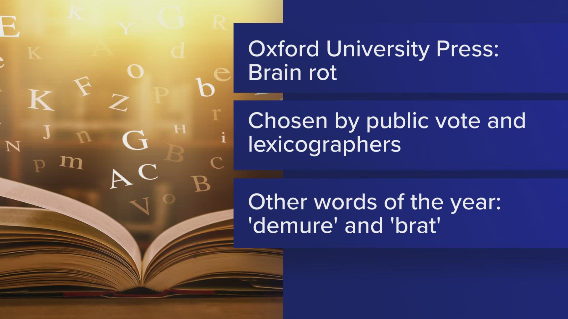 Oxford University Press reveals word of the year for 2024