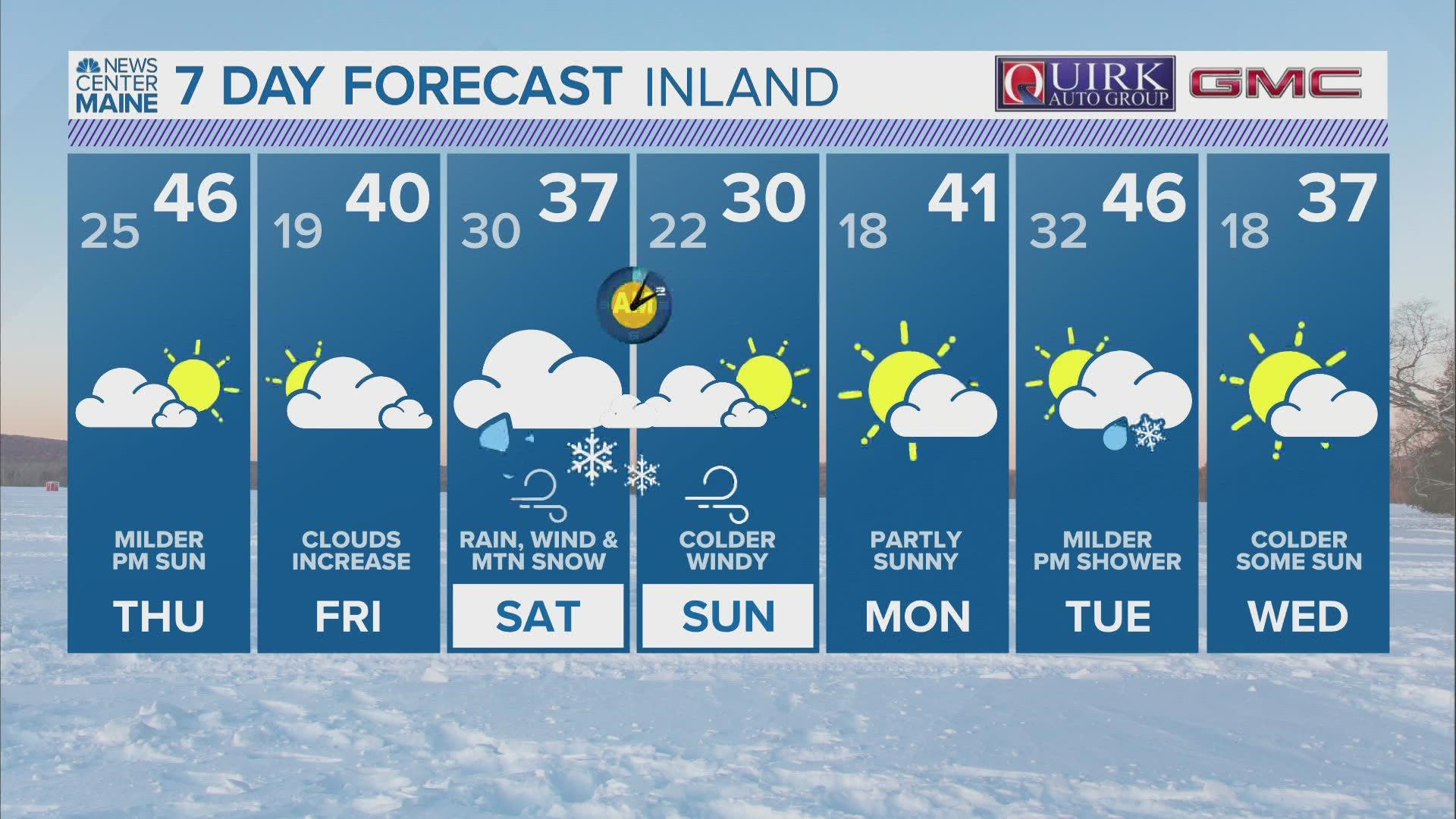 NEWS CENTER Maine Weather Video Forecast