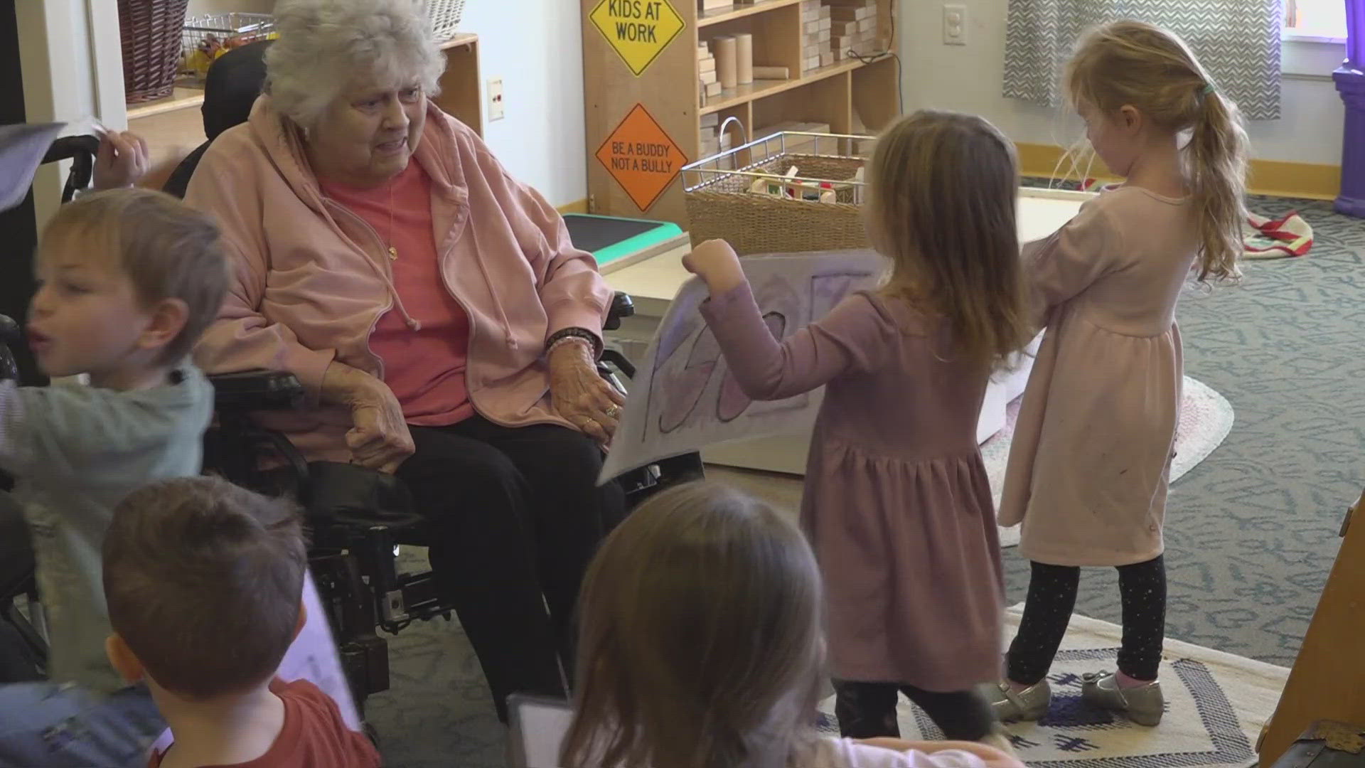 Durgin Pines Pre-School, known for its unique connection to a senior living center, faces closure because of low enrollment.