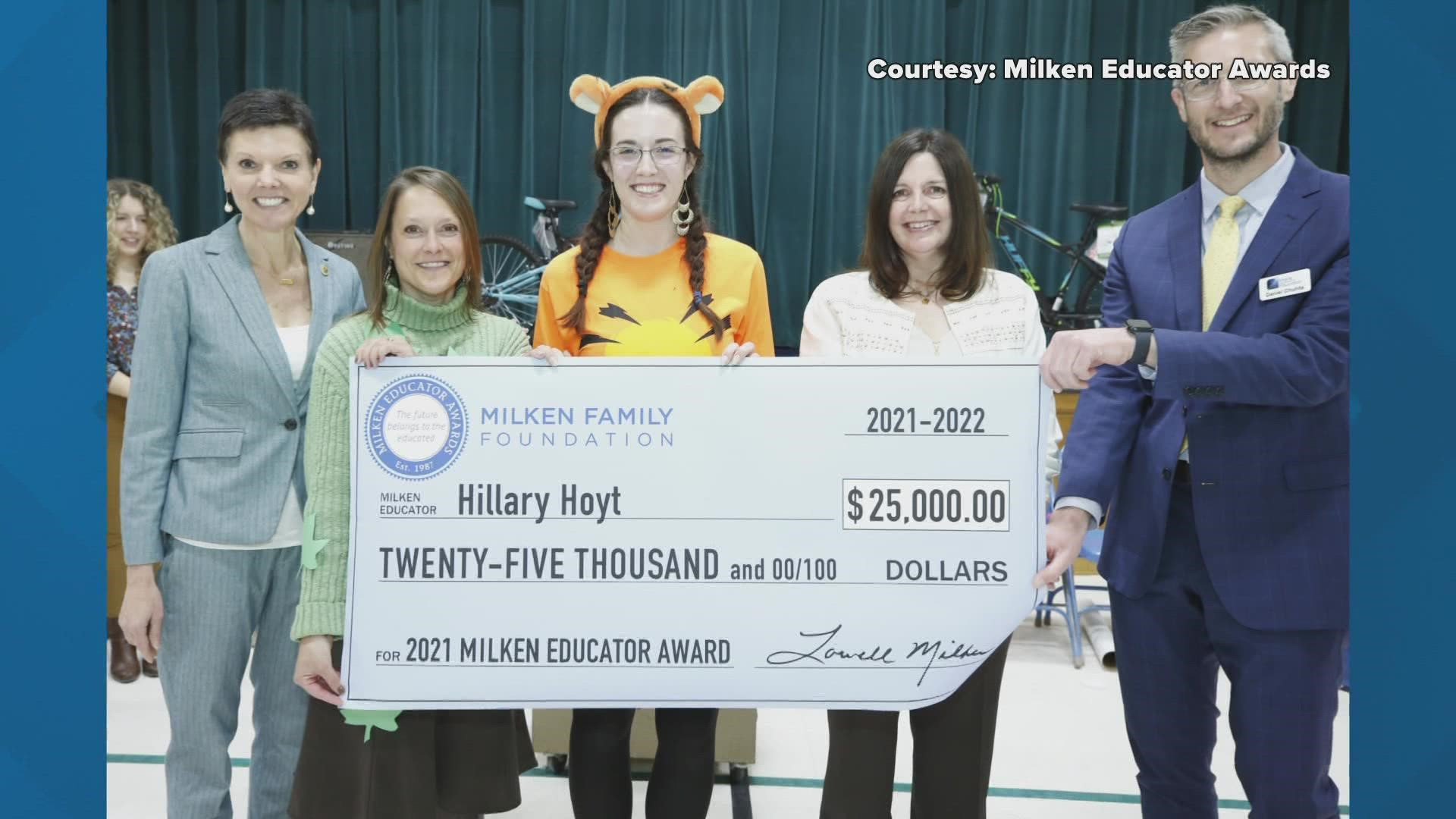 Hillary Hoyt and Jamie Karaffa were honored Tuesday with the awards, which come with $25,000.
