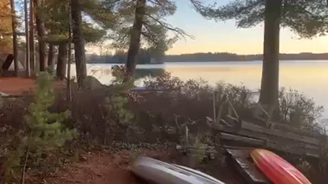 Sunset over Hancock Pond