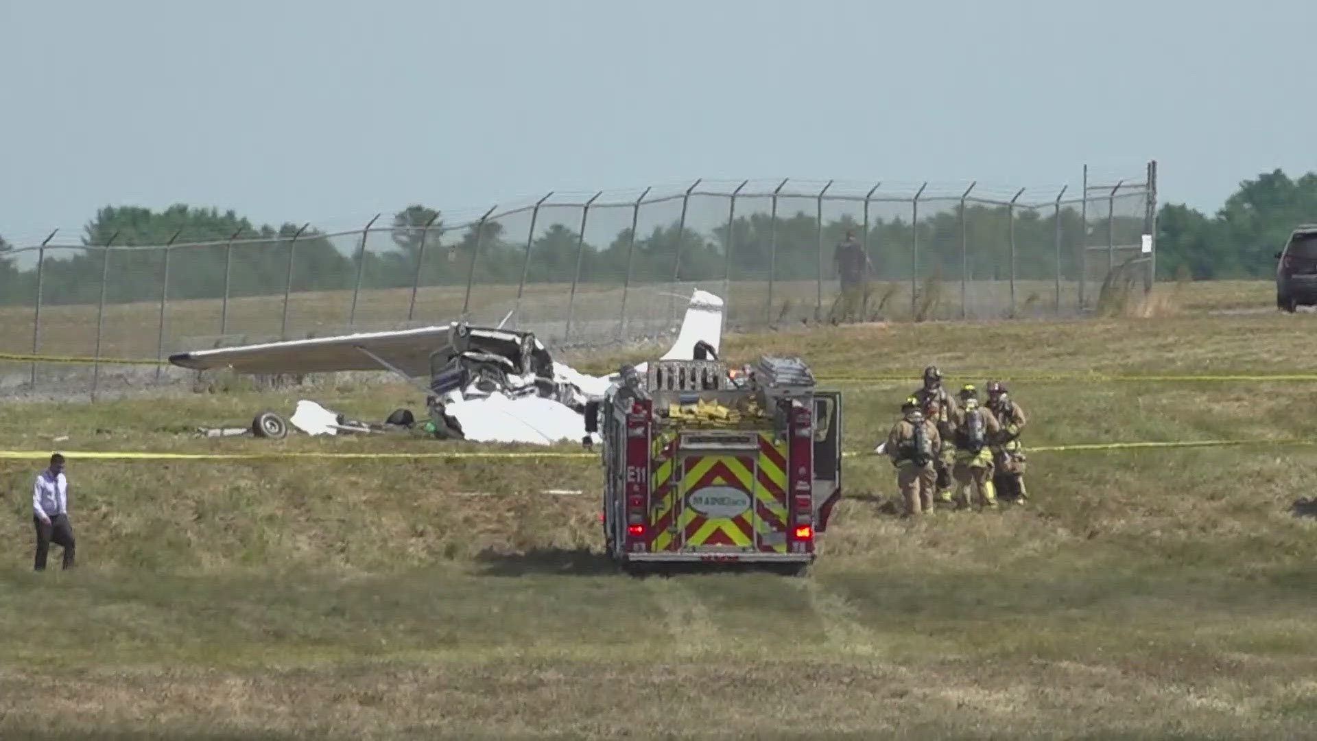 The crash happened outside the airport's landing zone. The crash remains under investigation. 