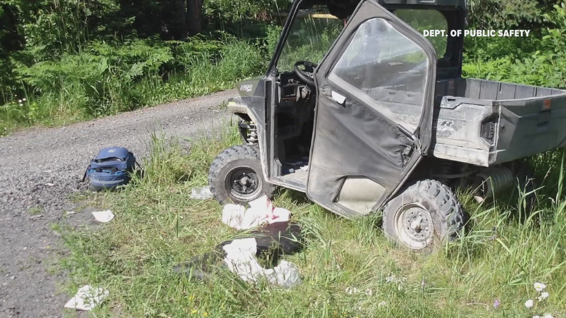 The crash happened just before 3:30 p.m. Tuesday on Caribou Road in Cross Lake Township, public safety officials said. 