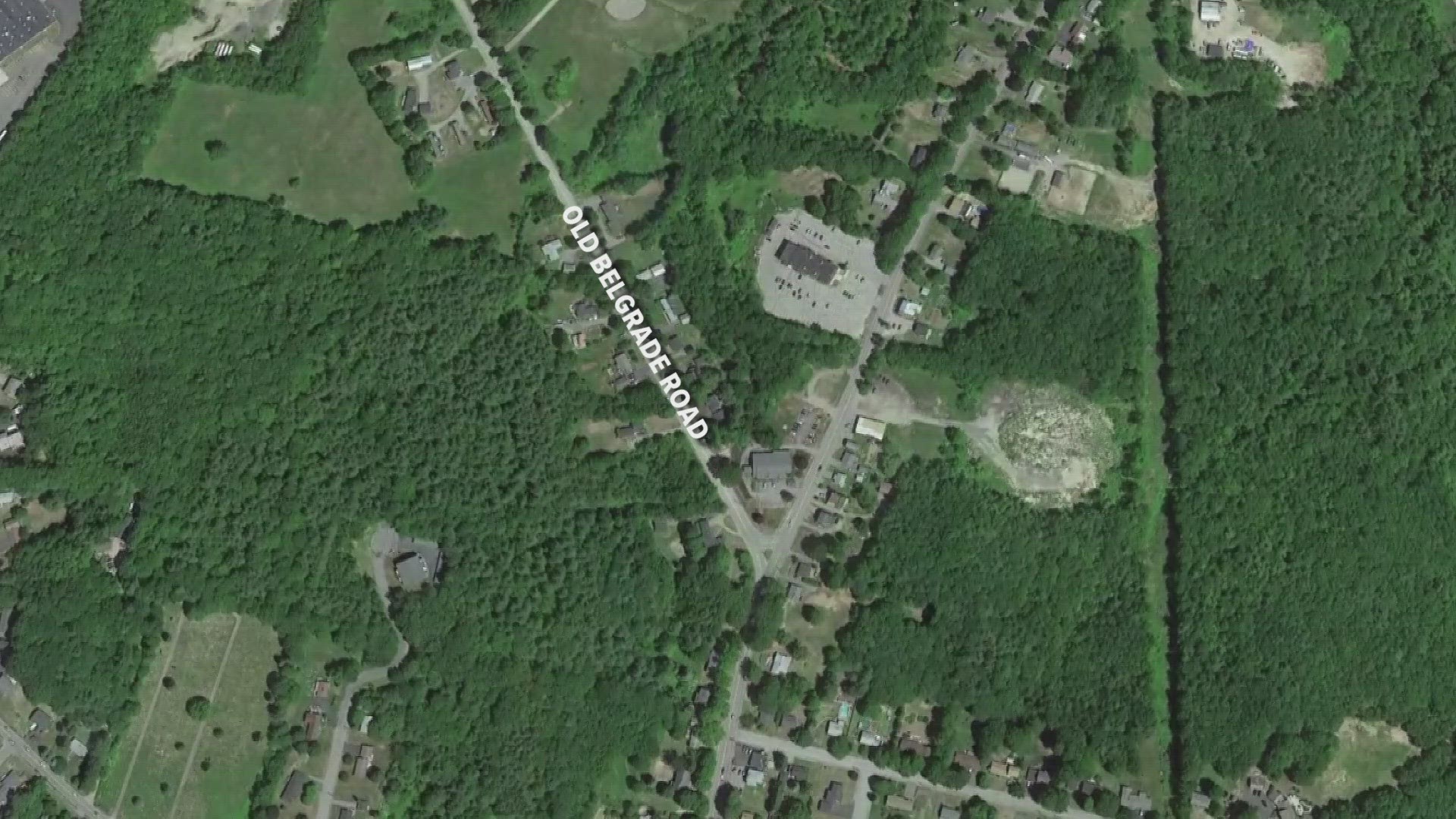 A driver reported the body shortly before 10:15 p.m. Friday in the area of 42 Old Belgrade Rd., according to the Maine Department of Public Safety.