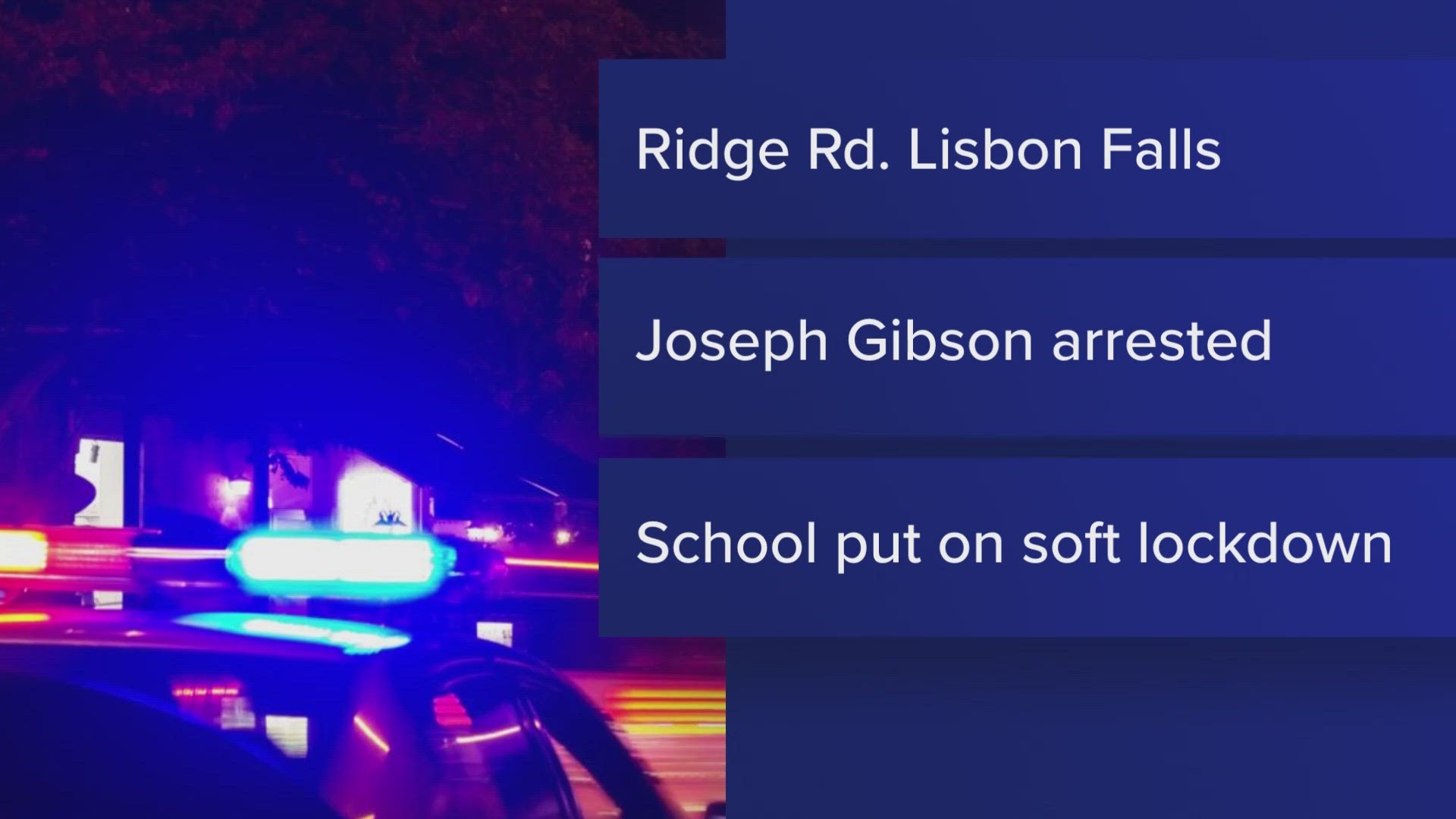 Officials found evidence at a Lisbon Falls home, and a resident of the home, 35-year-old Joseph Gibson, was taken into custody on two charges.