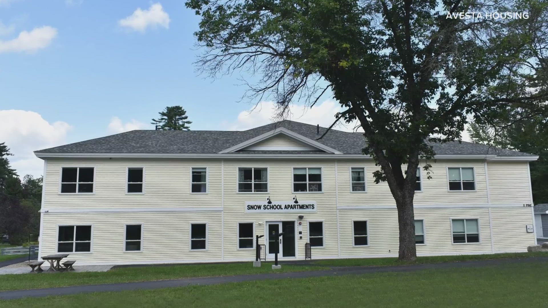 The project involved turning an old school in Fryeburg into apartment buildings.