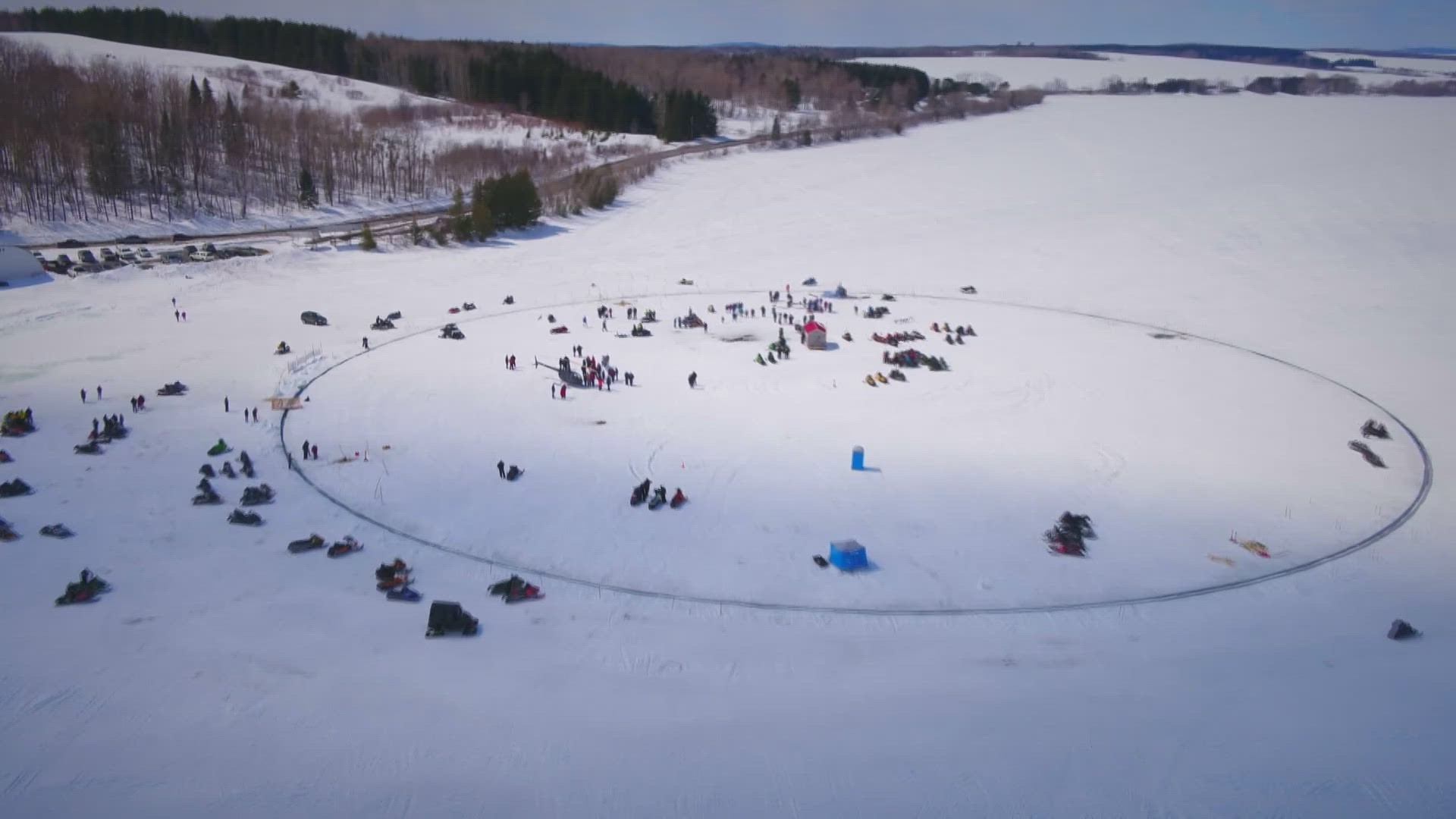 The Northern Maine Ice Busters are looking to make history this weekend by creating the world's largest ice carousel.