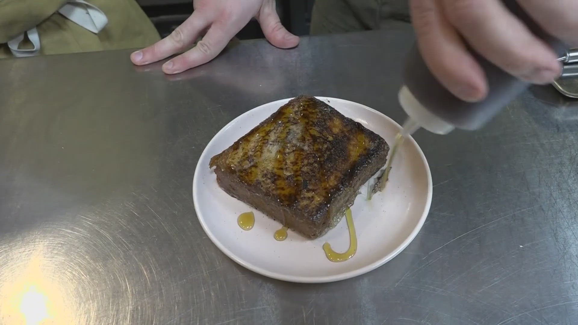 NEWS CENTER Maine's Aaron Myler learned from staff at Bread and Friends about how they make the breakfast classic for diners at the Old Port cafe.