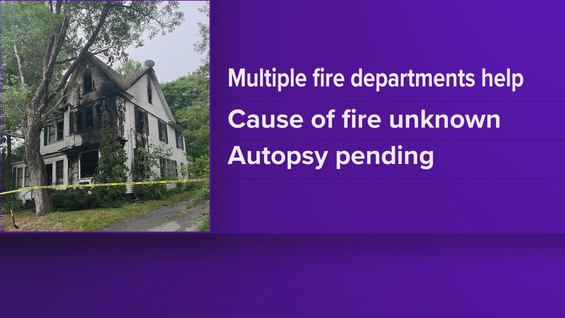 One person has died in a house fire in Baileyville, Maine