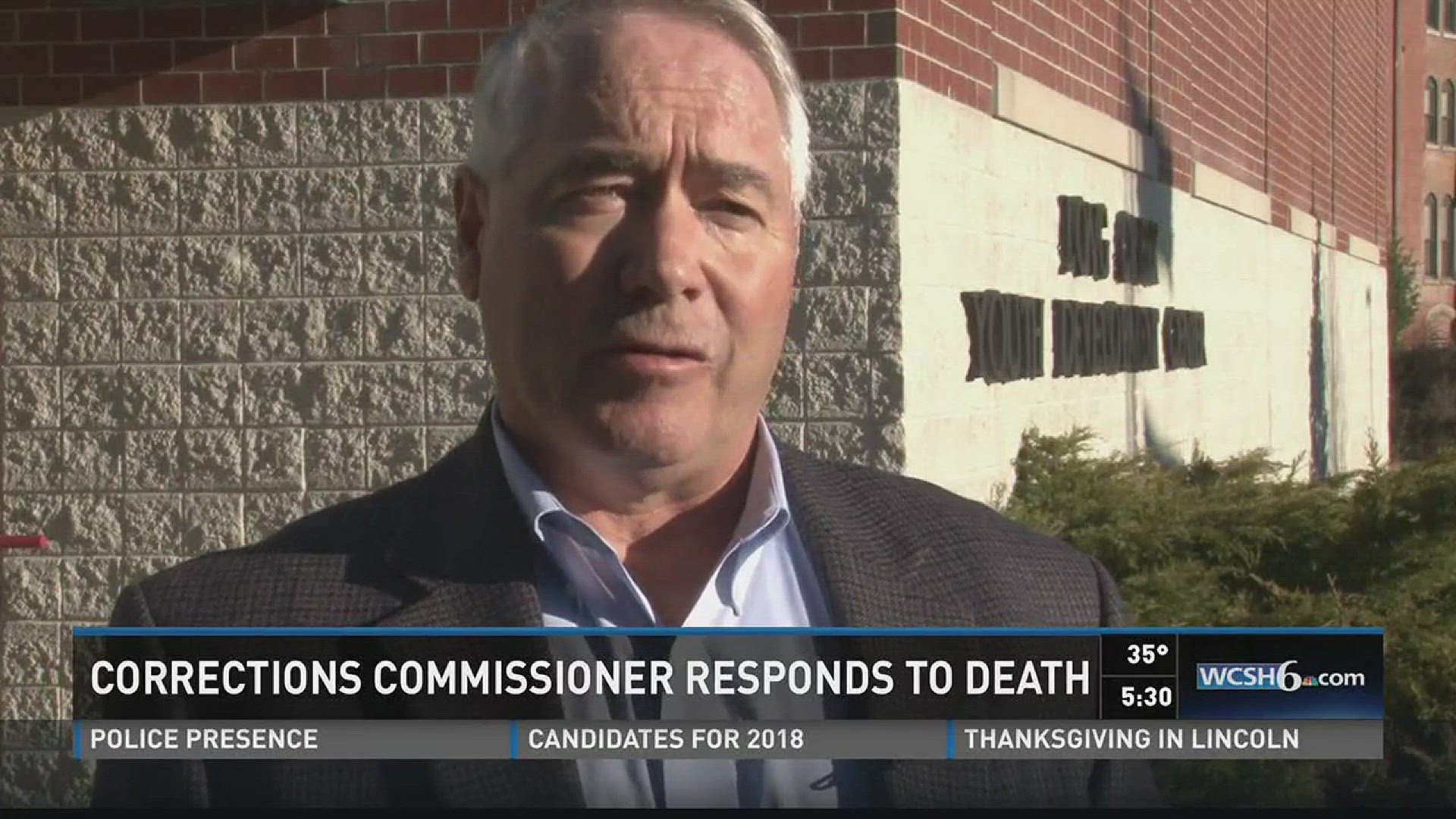 Maine Commish. of Corrections speaks about teen death.