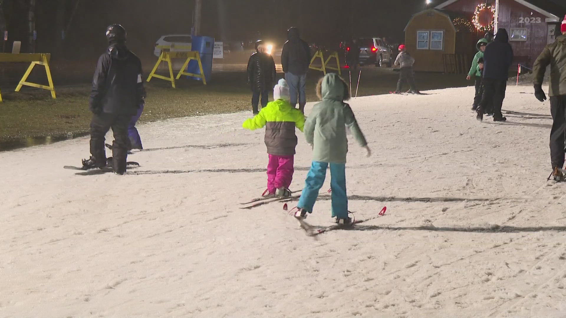 The family event provides an opportunity for kids to try out winter activities like snowshoeing and skiing for free.