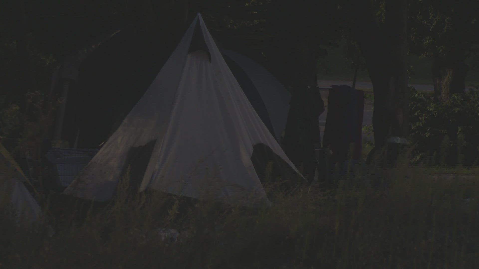 The site made up of dozens of tents is expected to be removed Thursday morning, according to the Maine Department of Transportation.