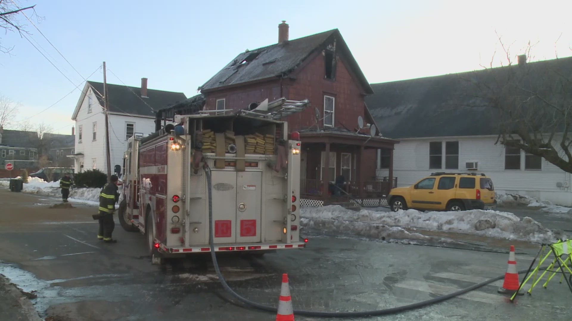 The fire happened at 269 Turner Street.