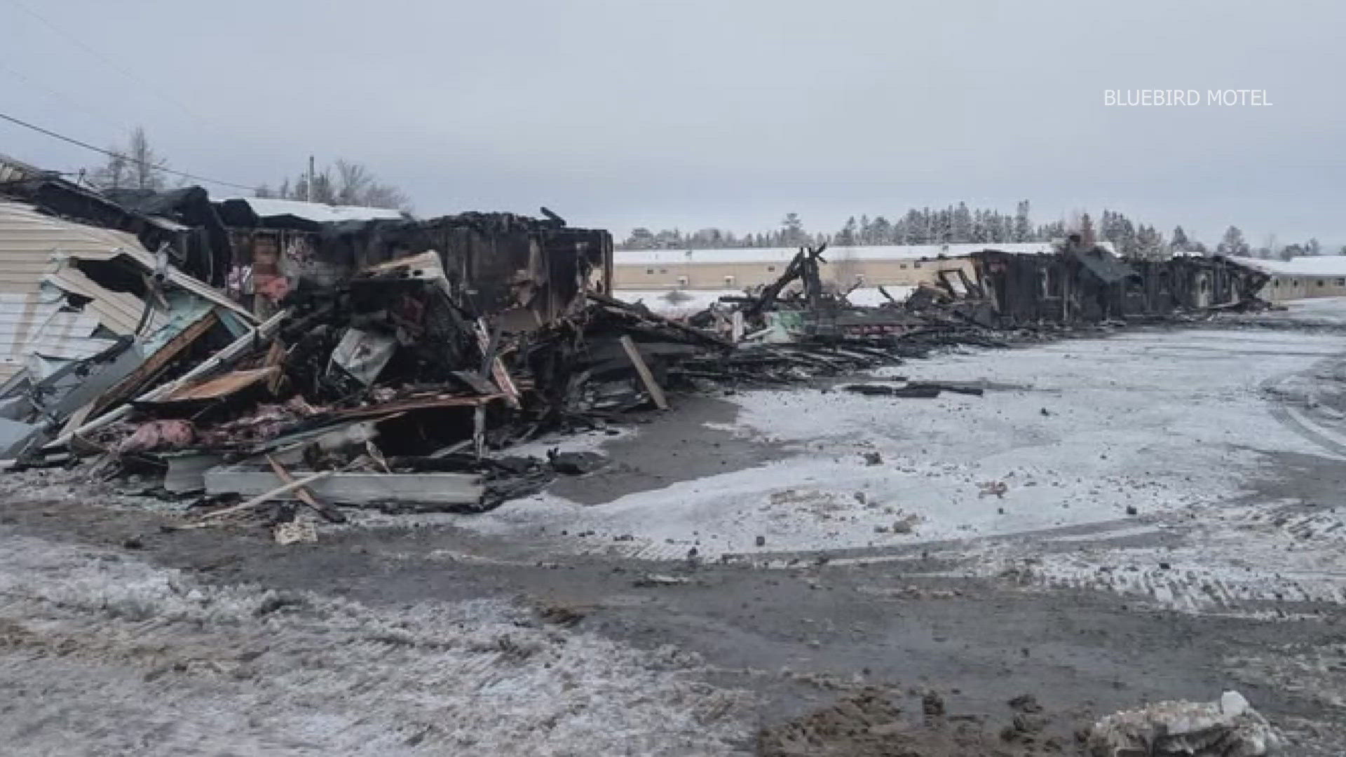 The fire that broke out Christmas Eve severely damaged the front building of the motel, but other buildings and infrastructure nearby were impacted as well. 