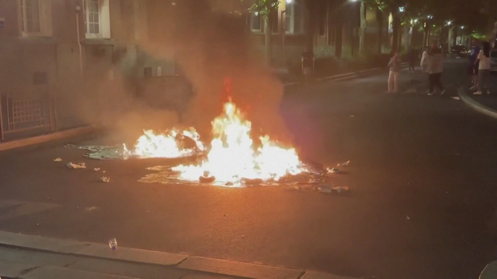 Violence in Paris and other cities has erupted over the death of a teenager at the hands of police during a traffic stop.