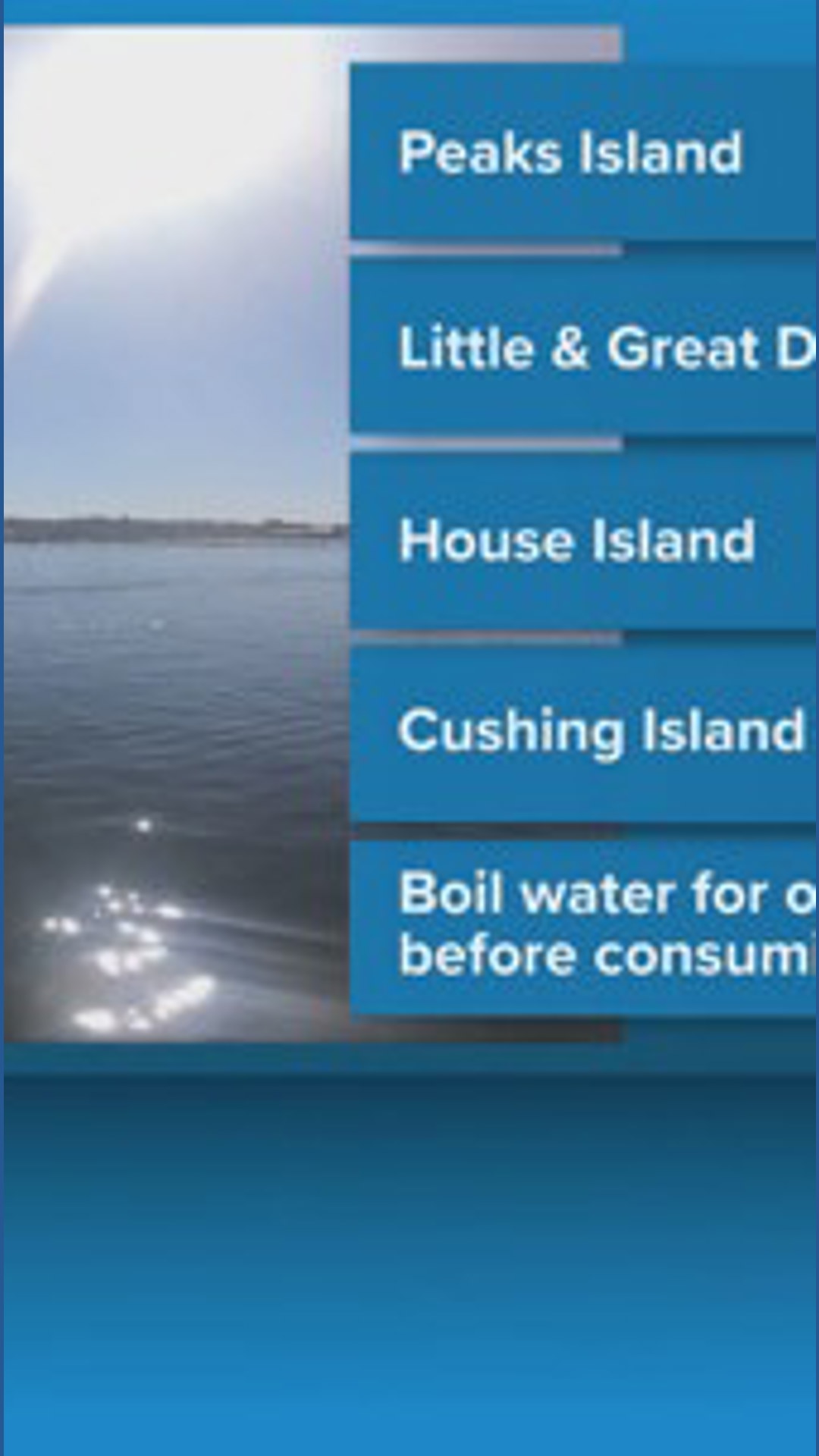 Boil water advisory in effect for multiple Casco Bay islands ...