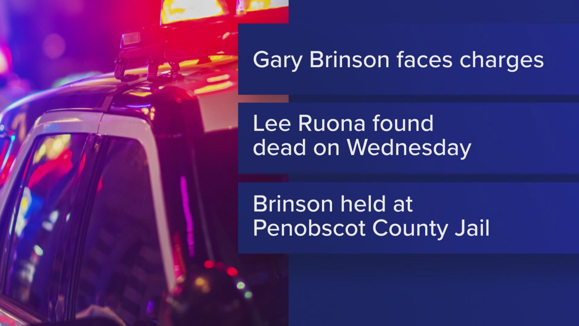 Police in Bangor arrested Gary Brinson, who has been charged with murder after a man's body was found in an apartment on Union Street earlier this week.