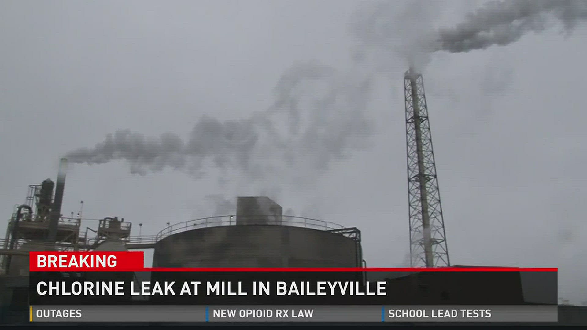 Chlorine Leak at Mill in Baileyville