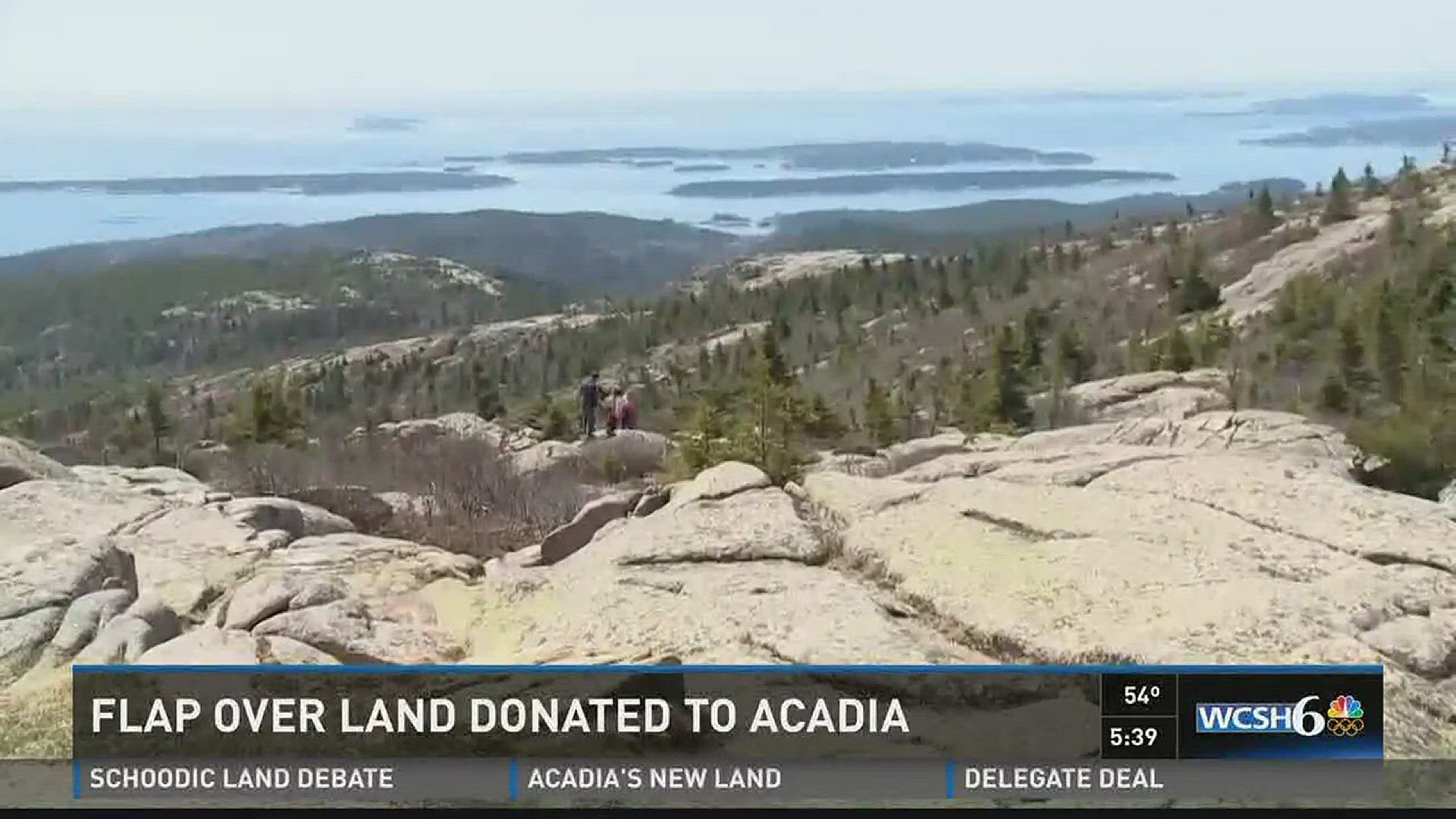 Land donated to Acadia needs to be approved by Congress.