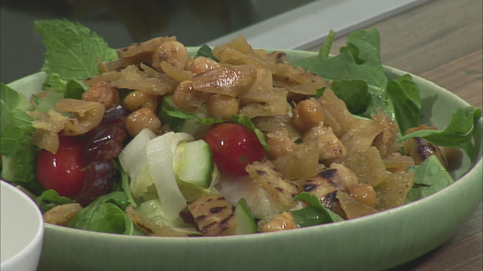 For those hot summer nights when you don't want to cook a hot meal, this salad comes together quickly.