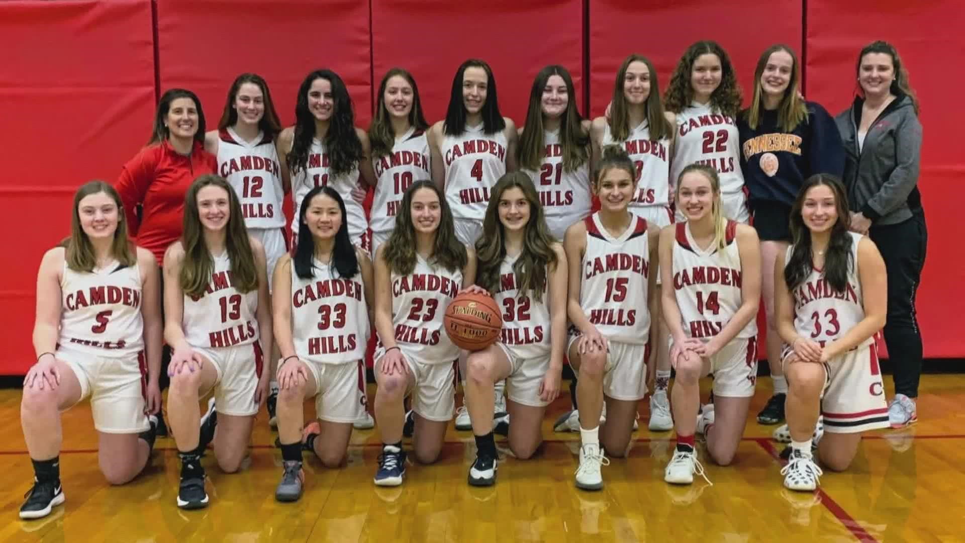 Thanks to her coach, Camden Hills Regional High School senior Molly Shook got to take the first shot at her senior night game.