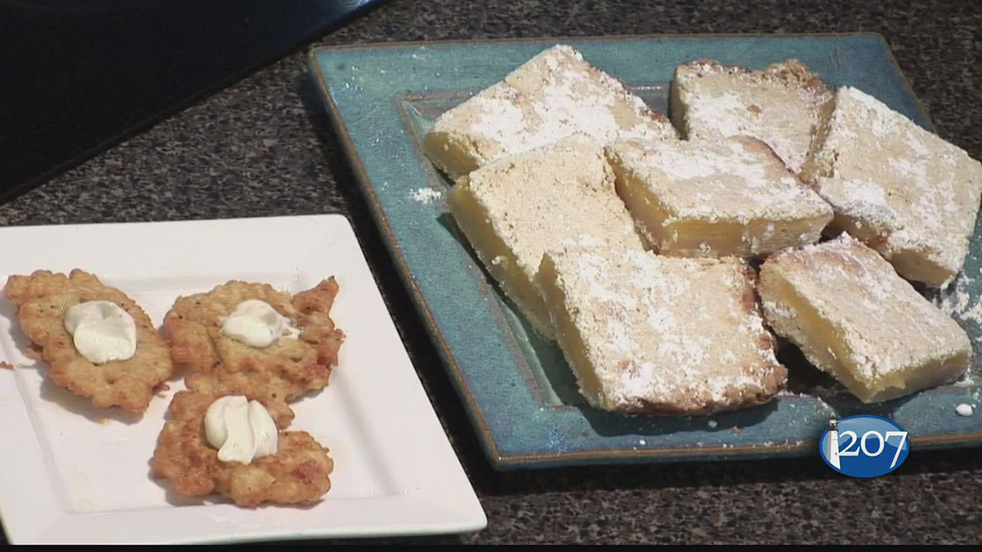 Lynn Archer is thinking spring with freshly dug clam fritters and lemon squares.