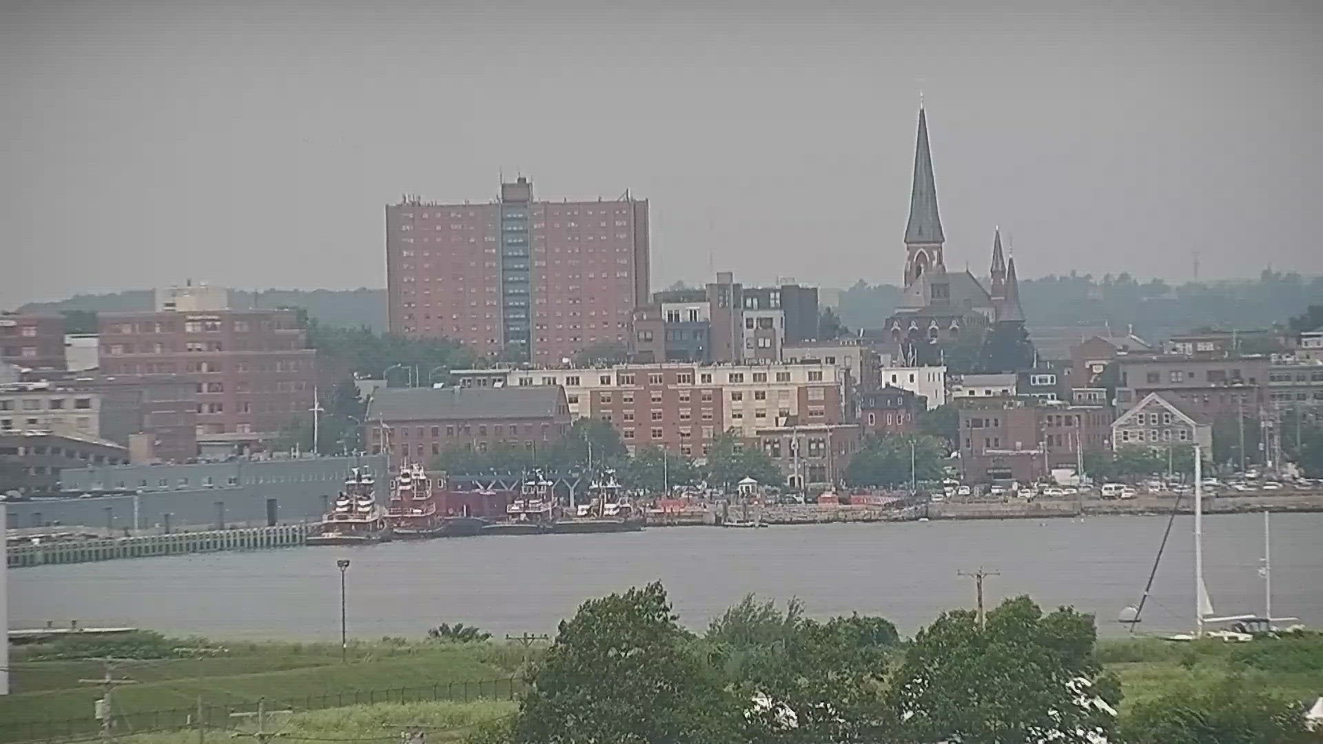 The majority of Maine woke up to moderate air quality levels Tuesday due to smoke from Canadian wildfires.