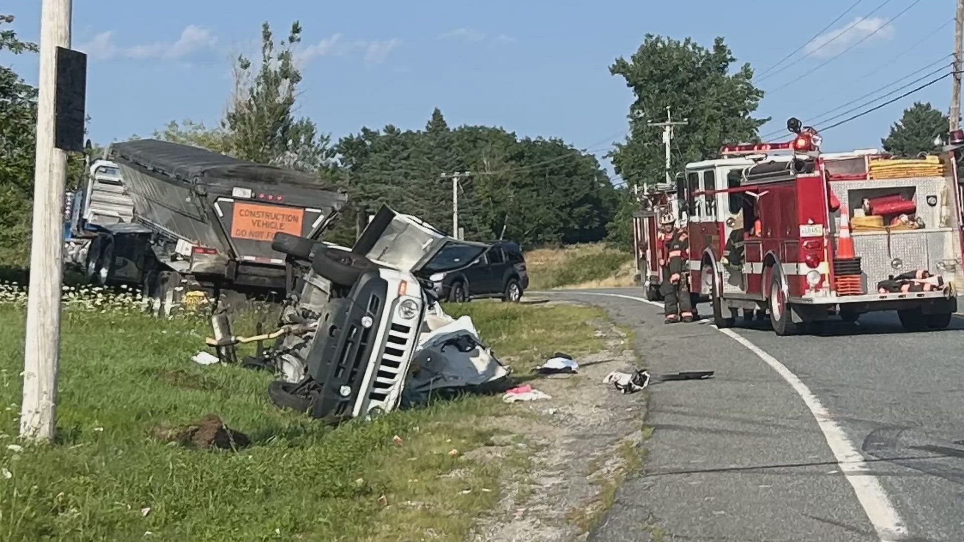 Several local emergency agencies and Maine State Police responded to the crash Friday afternoon.