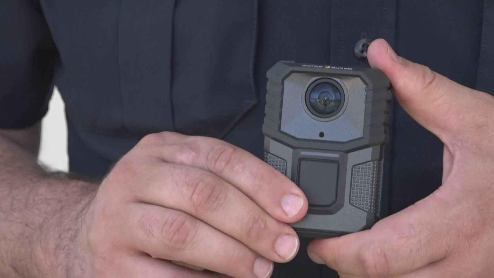 By next Monday all of the Bangor Police Department will be wearing these body-cams as part of their uniform.