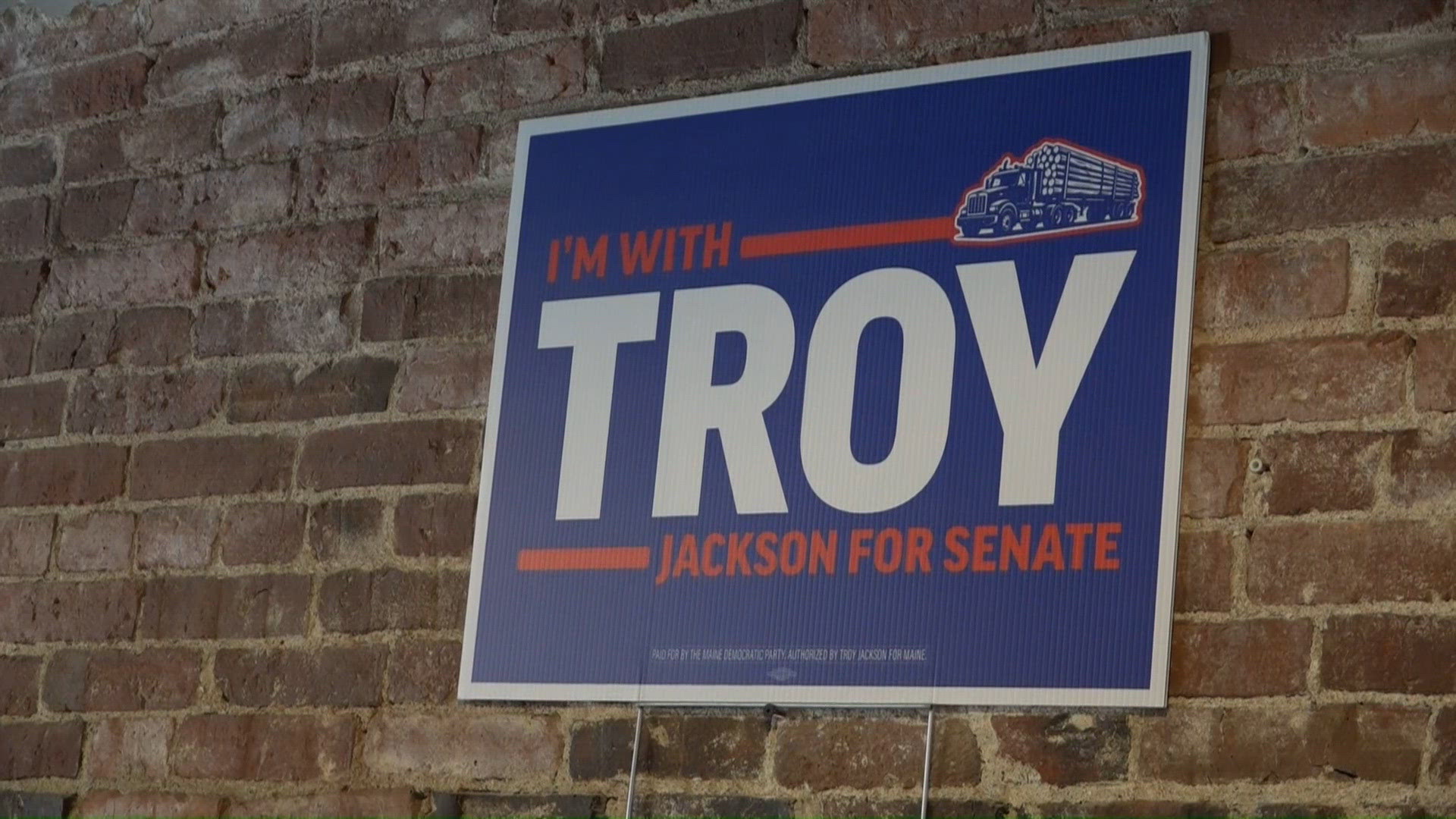 Democratic US Senate candidate Troy Jackson speaks to voters at Bangor ...