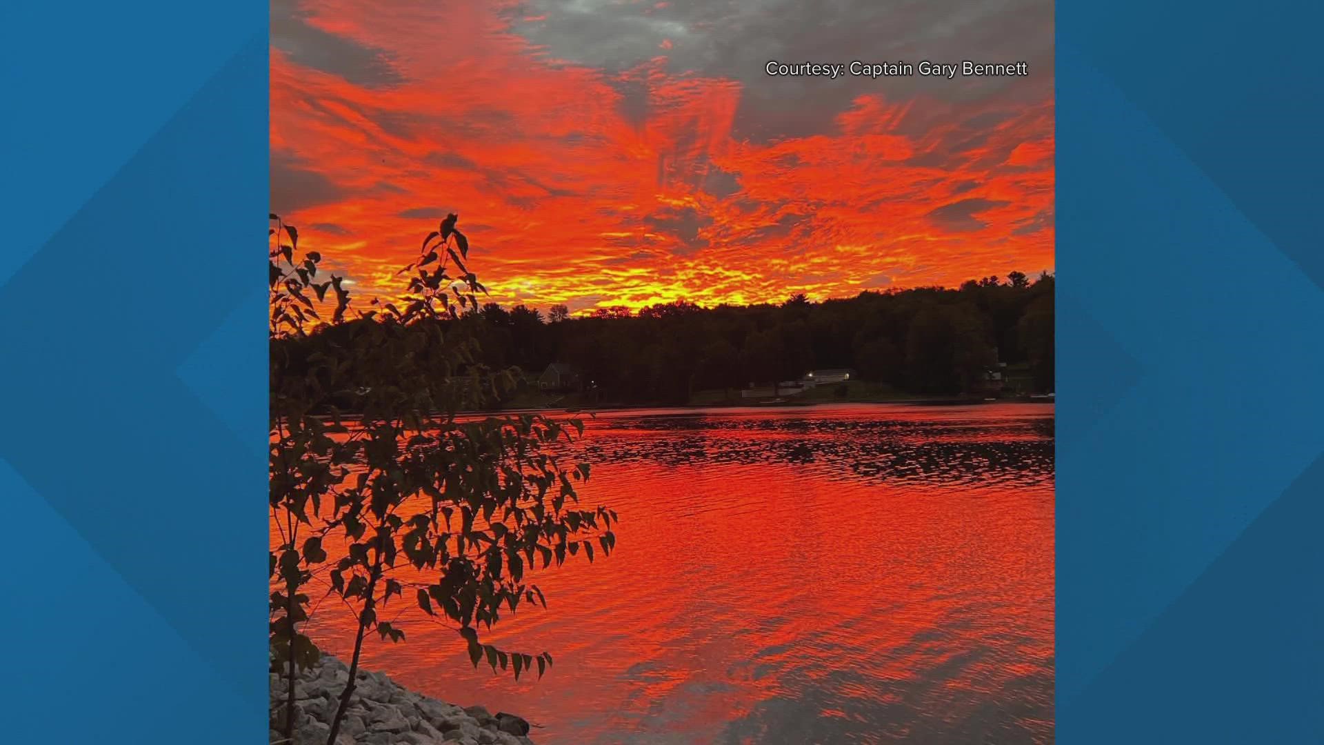 Mainers were dazzled by a vibrant sunrise Sept. 16 and shared images with NEWS CENTER Maine through the Near ME section of the app.