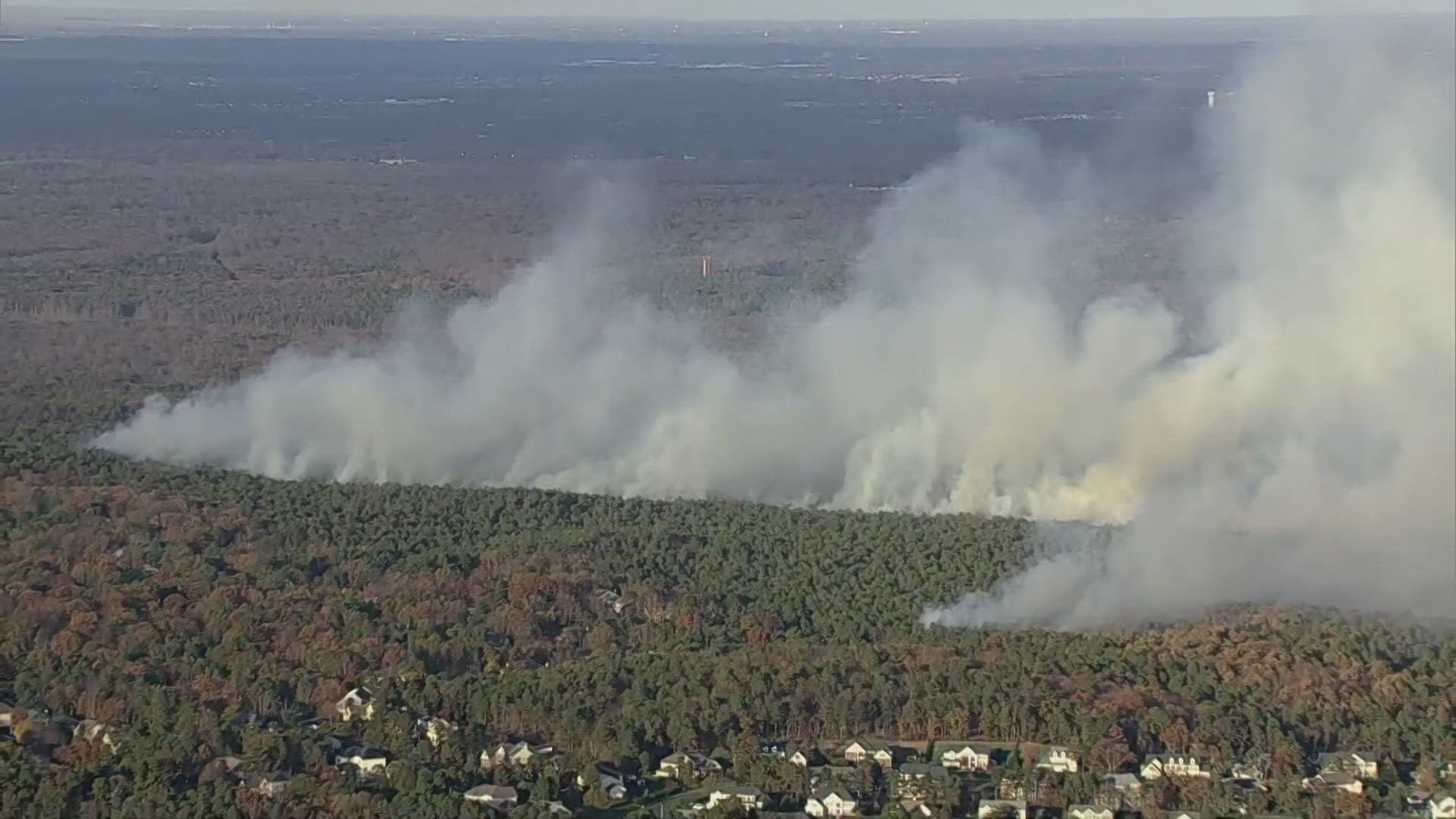 The wildfires have scorched more than 20,000 acres of land and destroyed 130 buildings and homes in just two days.