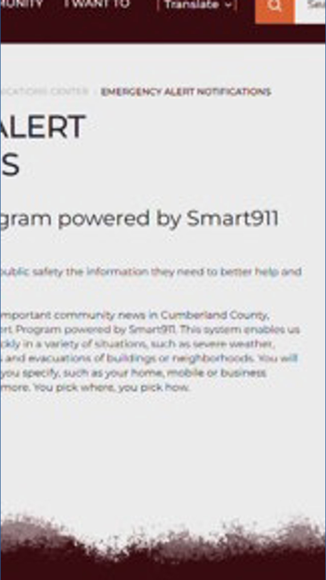 New emergency alert notification service in Cumberland County ...