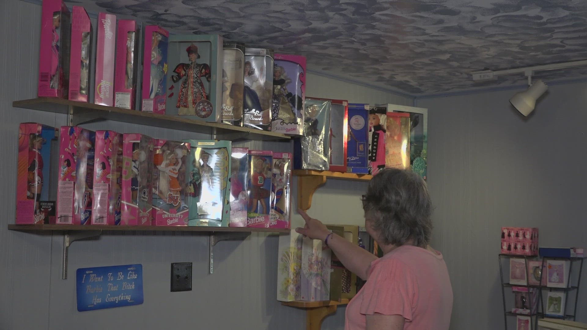 Patricia Woodward in Somerset County has been collecting Barbie dolls since 1996. She said she currently has nearly 600 dolls, plus a lot of other accessories.