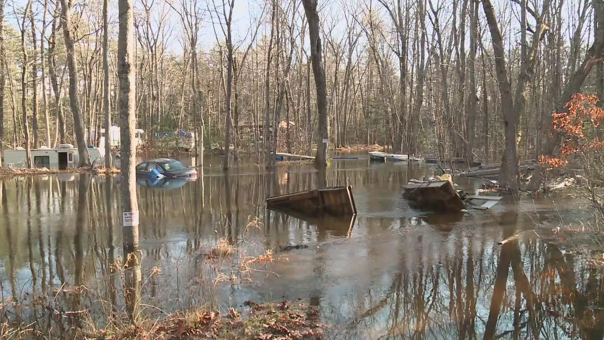 Multiple agencies were called to an area on the Crooked River to help nine people evacuate Wednesday.