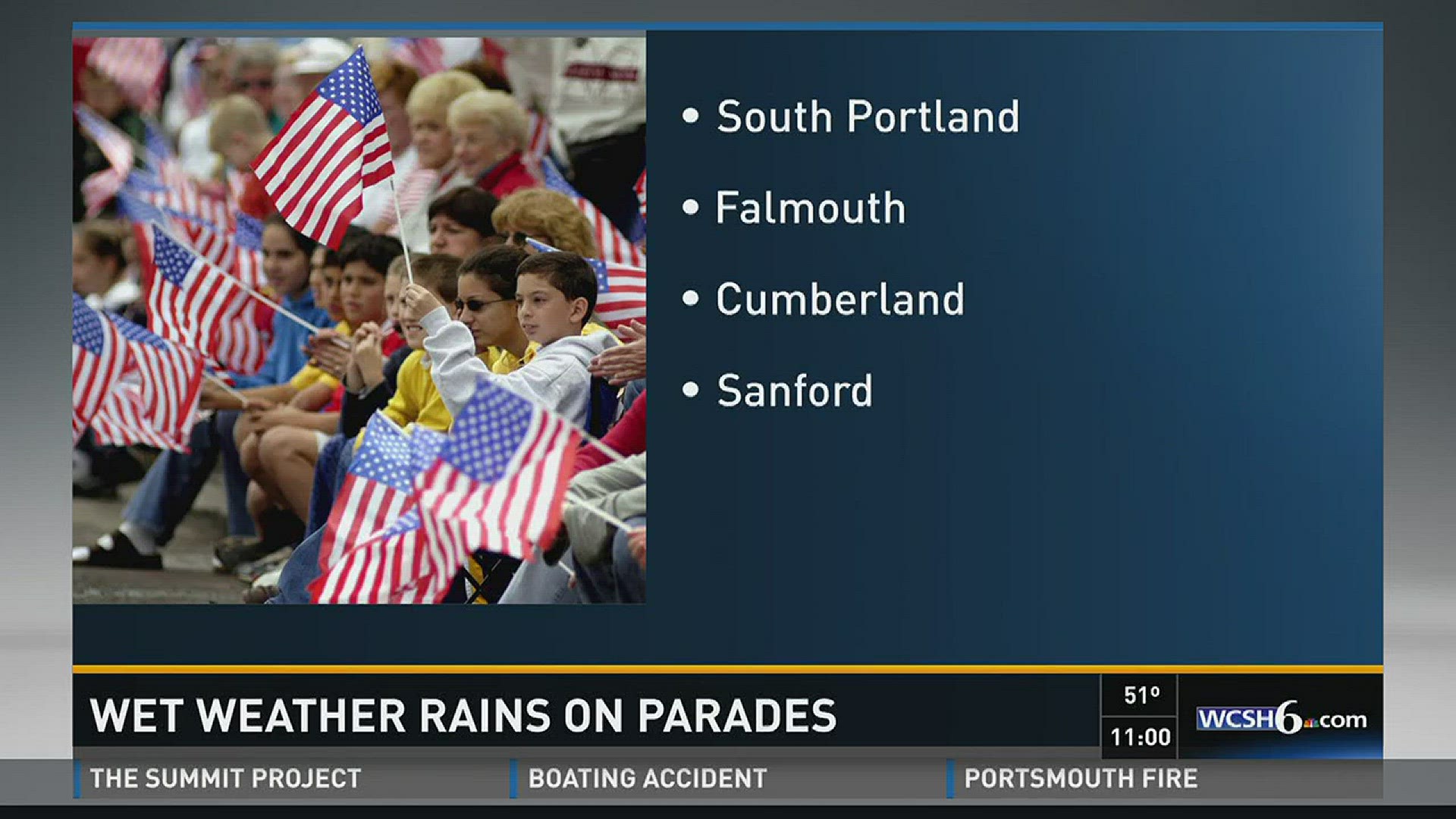 Wet weather rains on parades