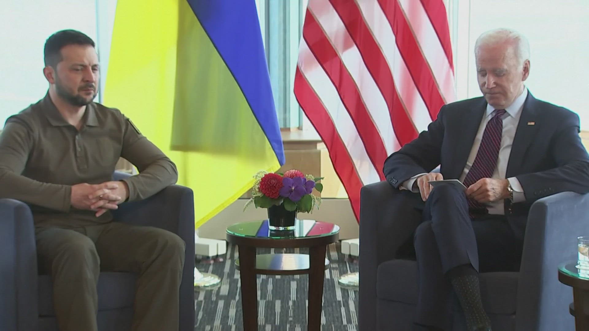 At the G-7 summit in Japan, Biden announced a $375 million military aid package for Ukraine.