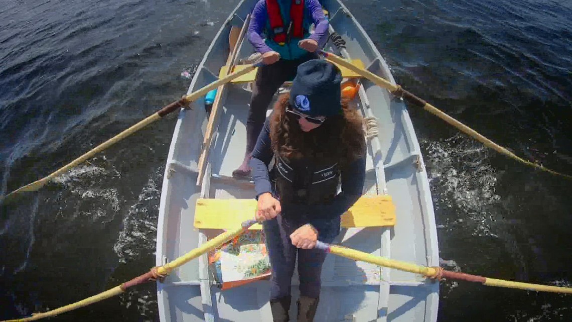 The simple pleasures of rowing on the ocean in Maine