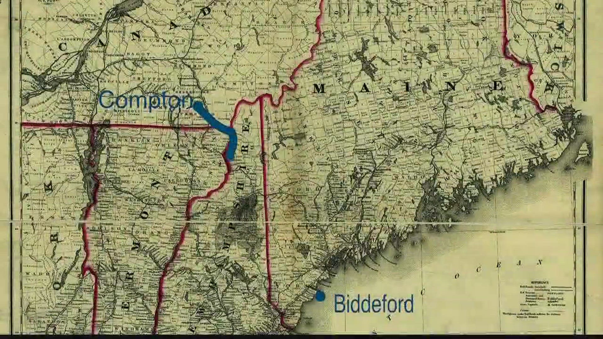 So a guy walks from Quebec to Biddeford...