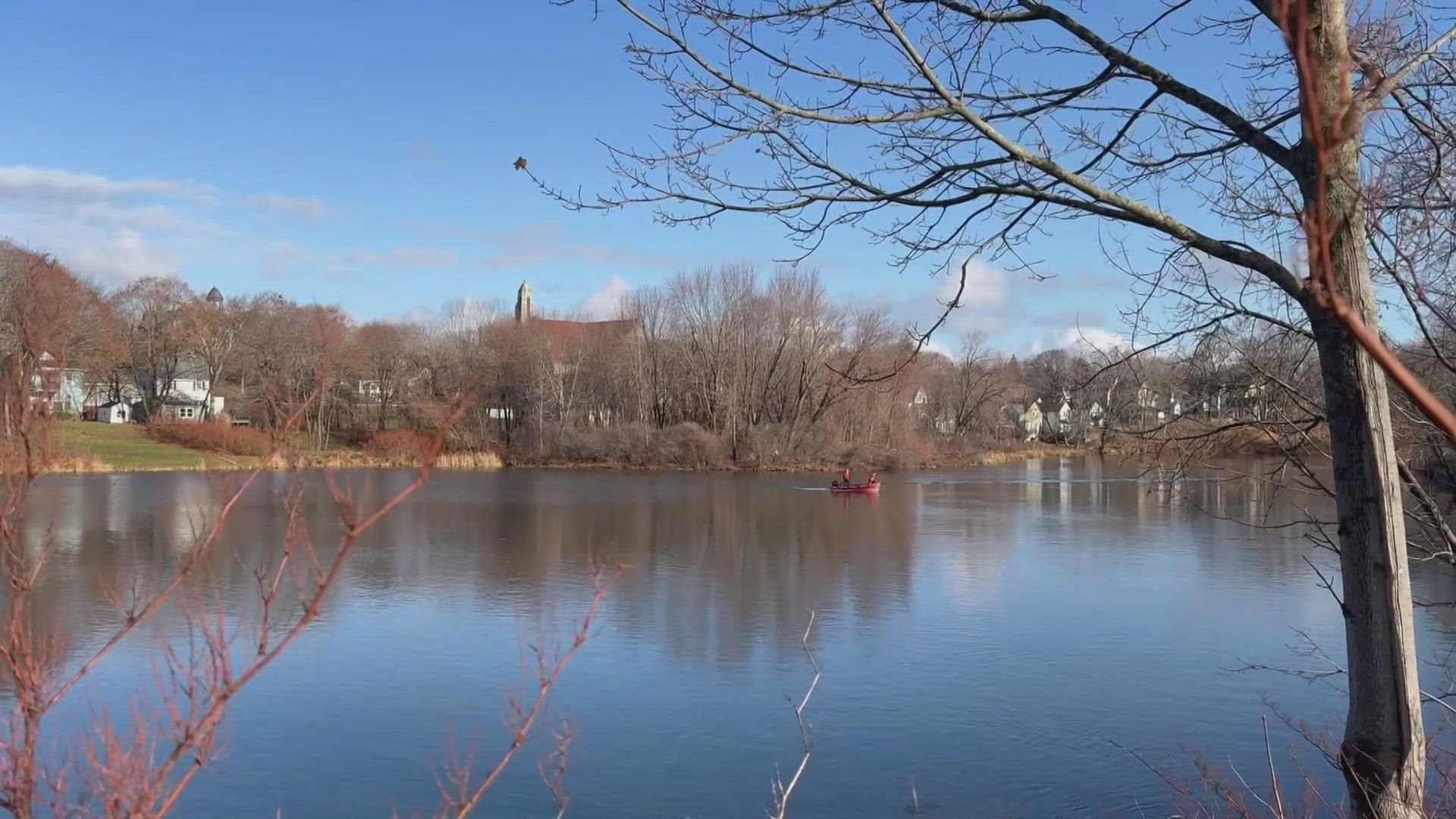 The Westbrook Fire Department and the Maine Department of Environmental Protection are investigating to try and find out how the oil got into the river.