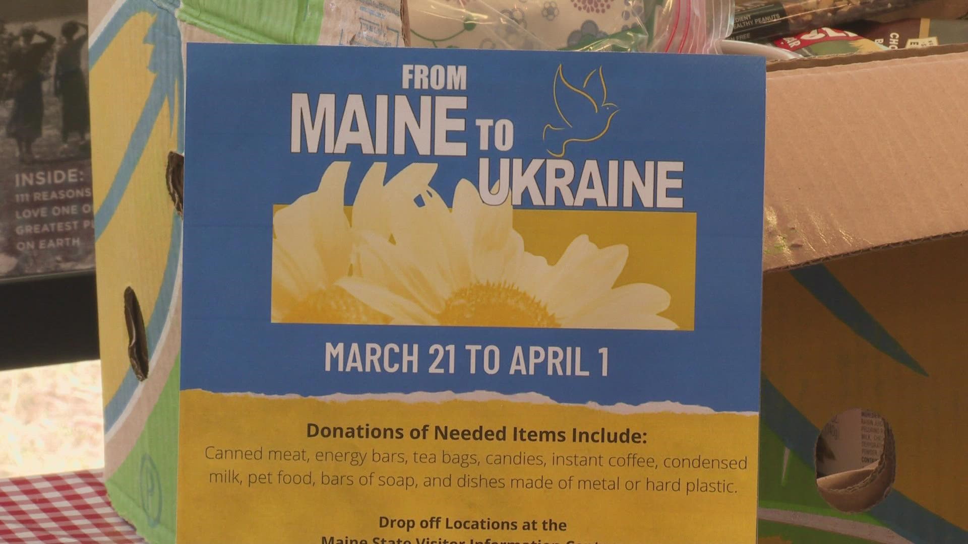 The Maine Tourism Association and the Retail Association of Maine are collecting canned food items through April 1